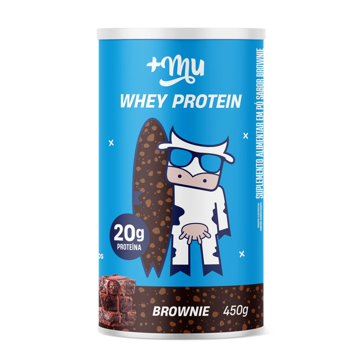 ✨+Mu Pote Whey Concentrado Sabor Brownie 20g Proteína - 450g✨️