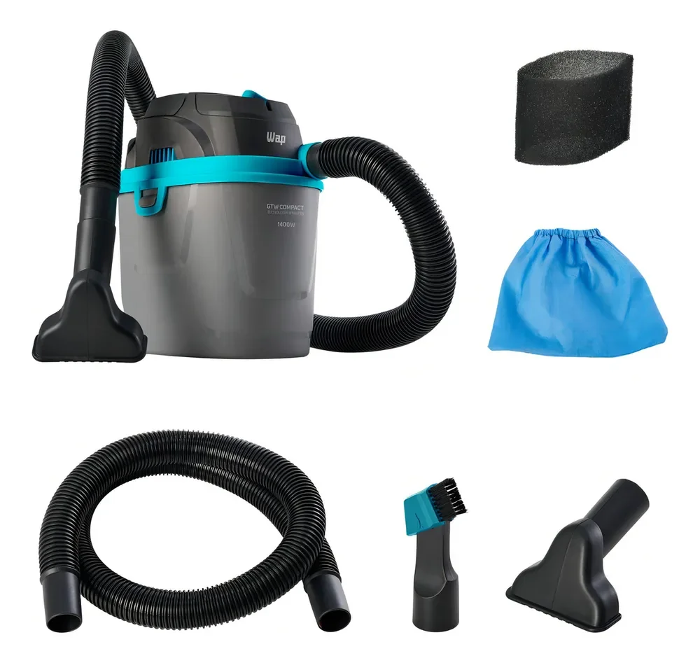 Aspirador De Pó E Líquido Portátil Wap Gtw Compact 1400w 5,5L