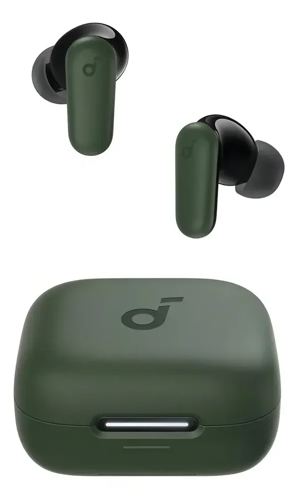 Fone de Ouvido Bluetooth 5.4 soundcore P30i da Anker, Cancelamento de Ruído Adaptativo, Graves Poderosos, 45H de Reprodução, Estojo 2-em-1 com Suporte para Celular, IP54, Fone sem fio TWS, Verde