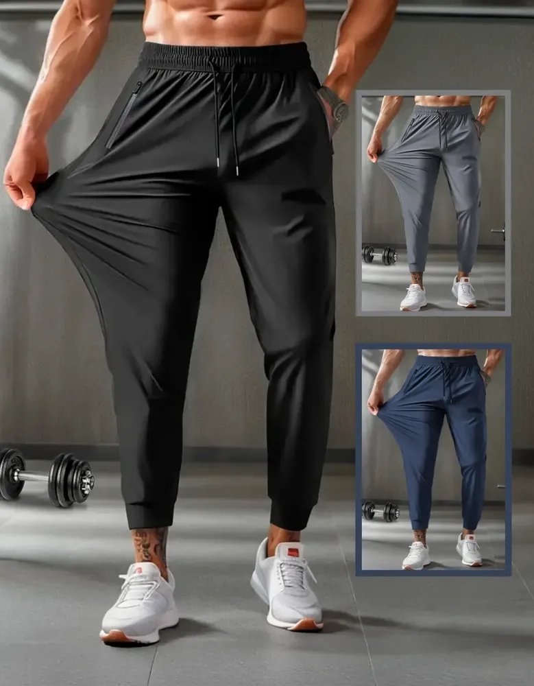 Calça Dry Fit Masculina Tecnológica Poliamida Com Elastano Preto (M ao G1)