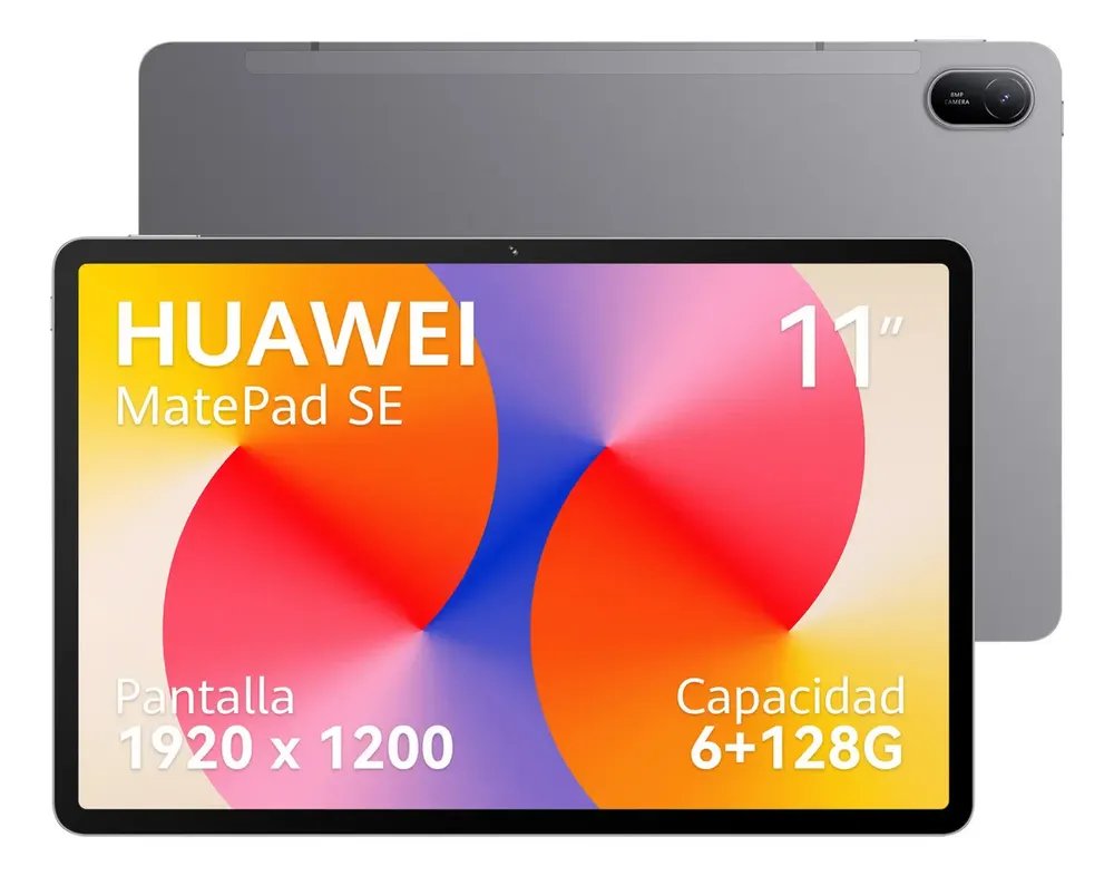 Tablet HUAWEI MatePad SE 11 Wifi 6+128GB HUAWEI FullView de 11" 7700 mAh 225W Câmera Traseira 8 MP, Frontal 5MP