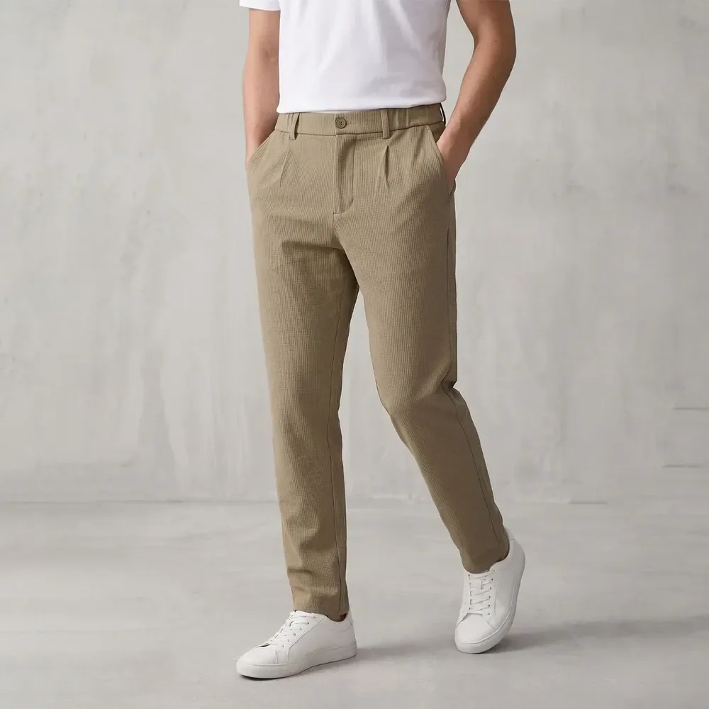 Calça Alfaiataria Texturizada Masculina Social