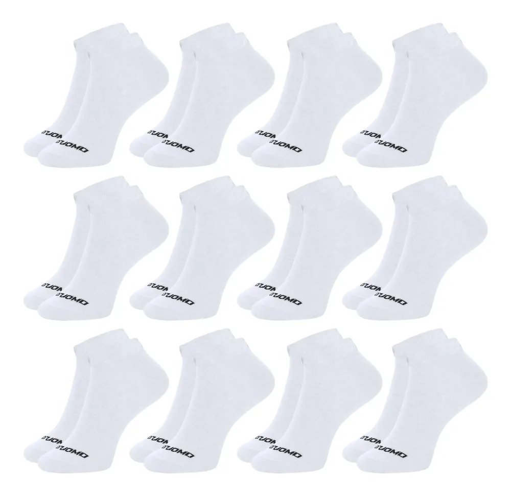Kit 12 Pares Meia Masculina Cano Curto Soquete Algodão Duomo