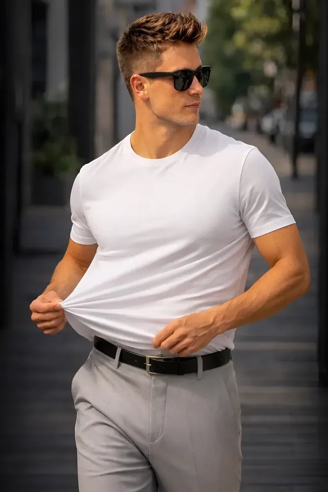 Camiseta Modal Malha Peruana