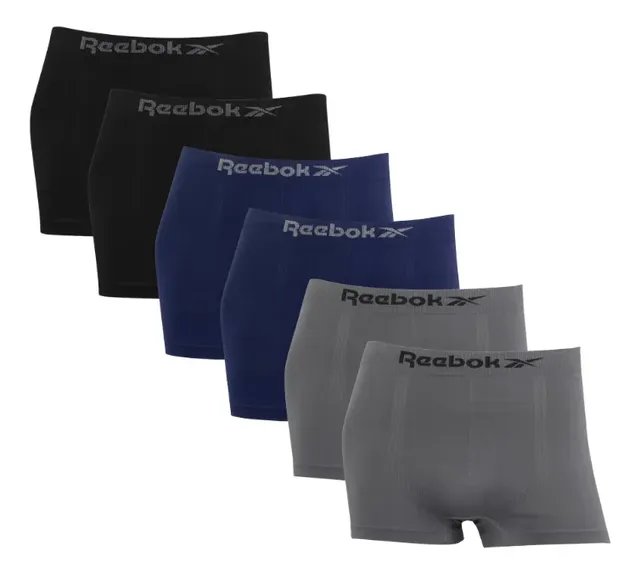 Kit 6 Cuecas Boxer Box Classic Reebok