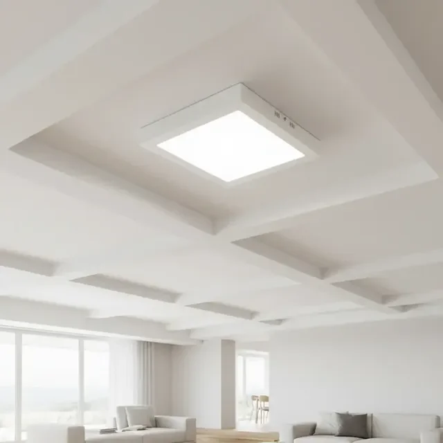 Kit. 05 Luminária Painel Led De Sobrepor 6w 12x12