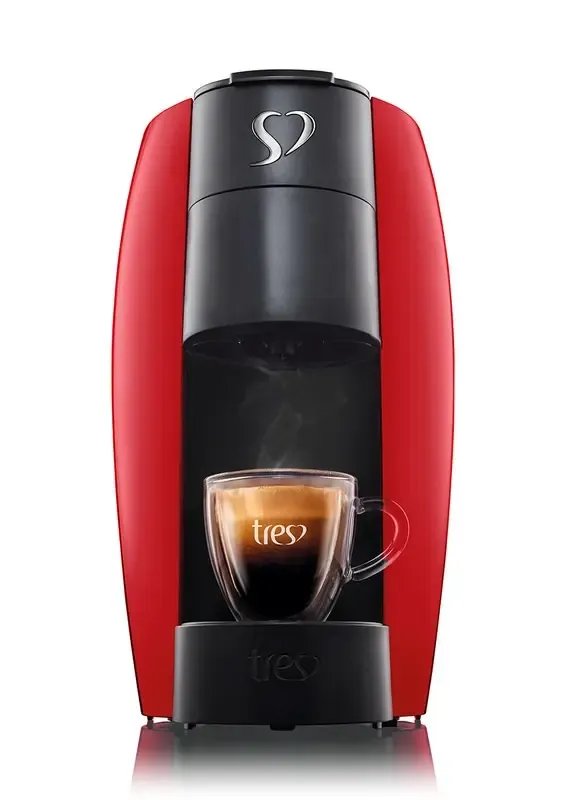 Cafeteira Espresso Lov Automática Vermelha 3 Corações Vermelho
