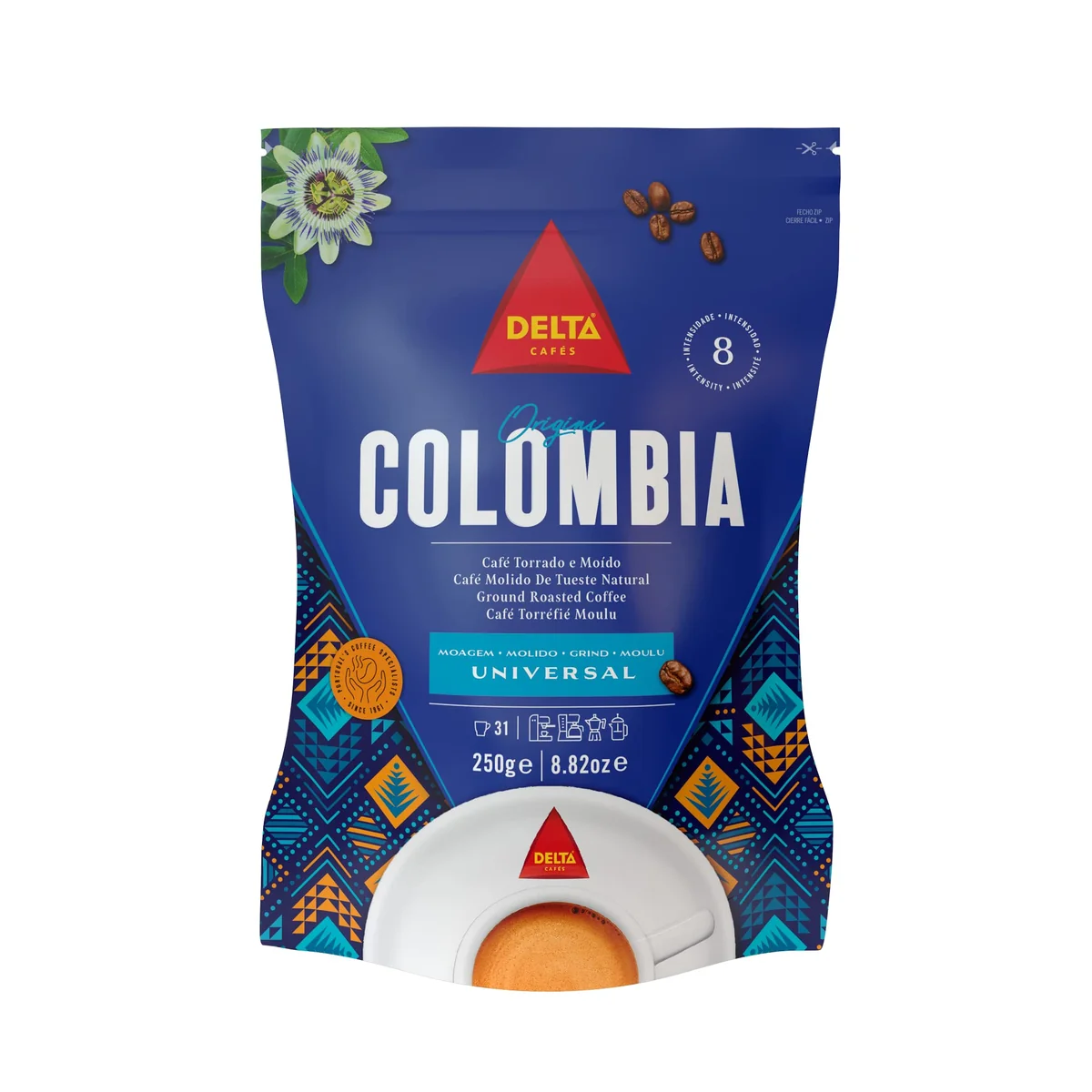 Delta Q Café Torrado e Moído Colômbia 250g