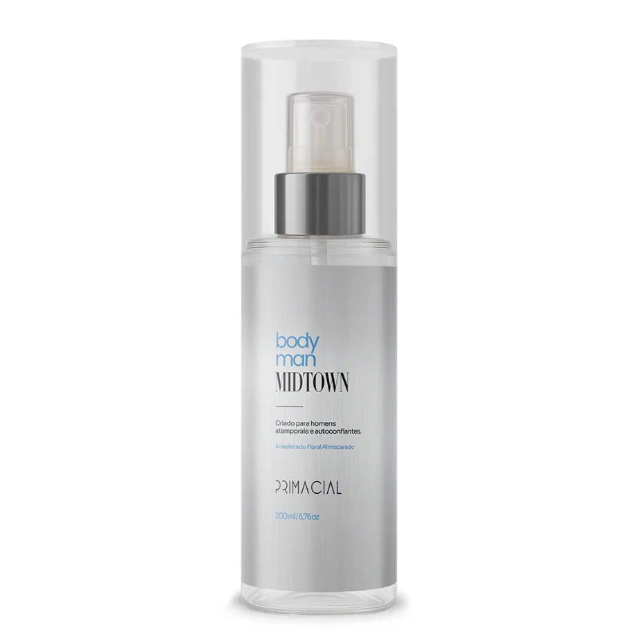 Body Splash ​masculino Midtown 200ML - Primacial Perfume Fresco Amadeirado
