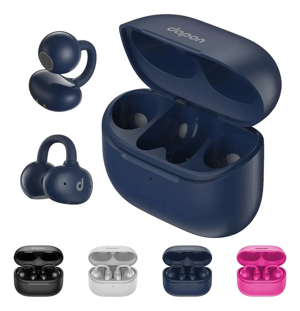 ✨Fone Open Ear Dapon Dpf25 Bluetooth 6.0 Sem Fio Azul✨️