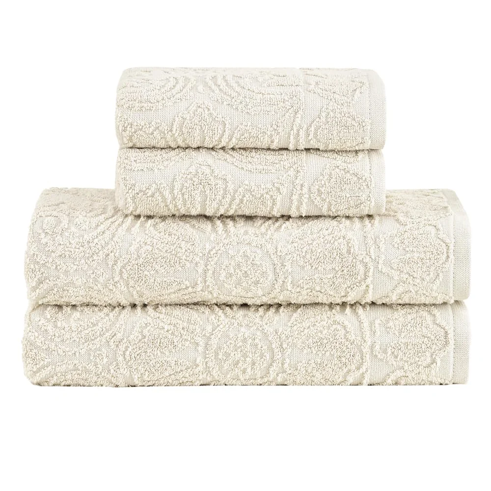 ✨Buddemeyer Jogo de toalhas Florentina Extra Soft Banho Bege 4 peças✨️
