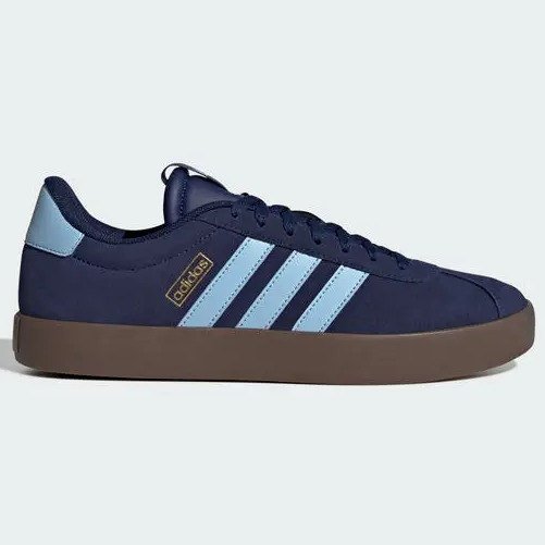 ✨ Tênis Masculino Vl Court 3.0 adidas Dkblue/clesky/goldmt Liso 43 Br