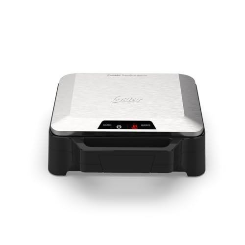 ✨ Oster Sanduicheira Elétrica Inox, 1000W, OSAN500, 127V
