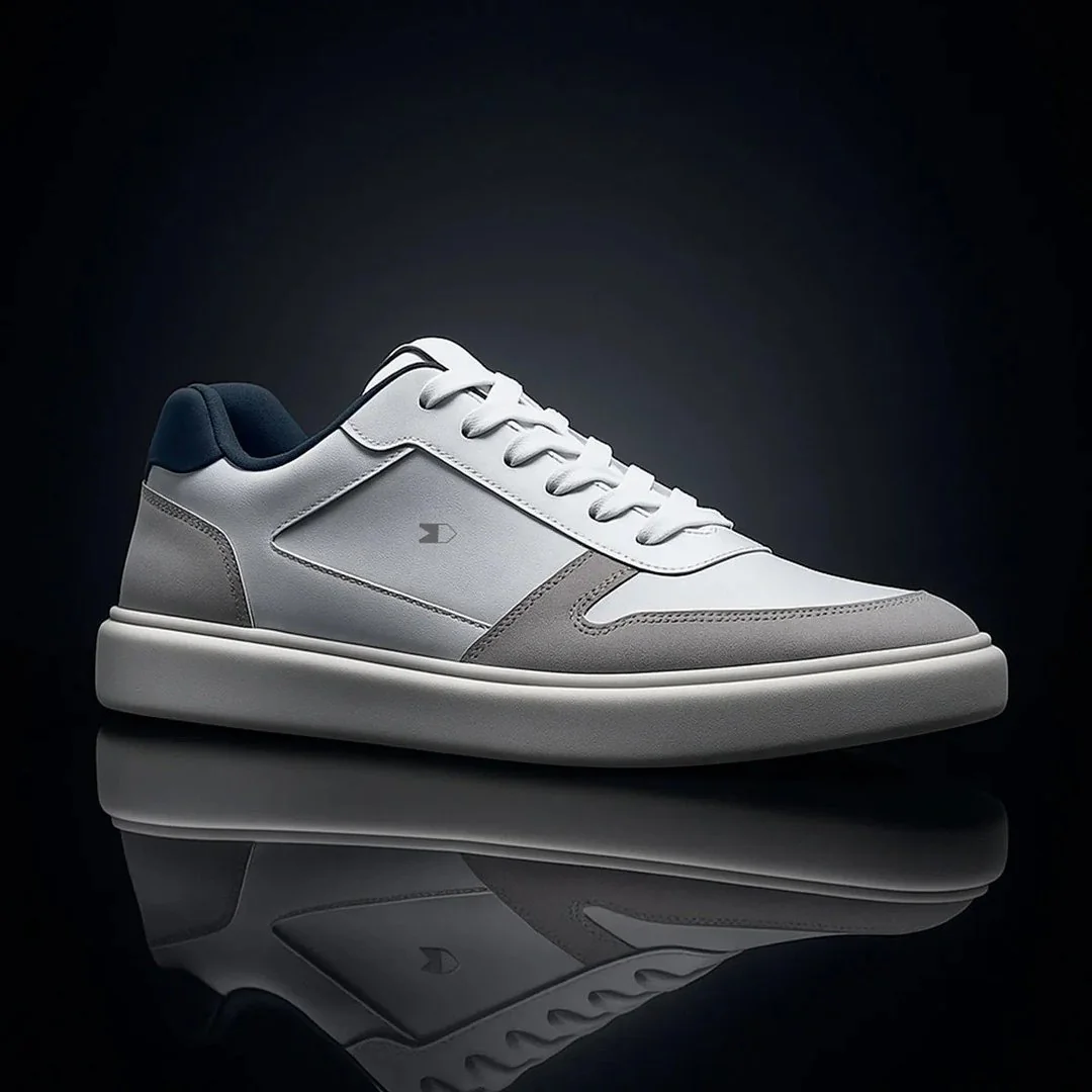 ✨ Tênis Sapatenis Masculino Sandrini Evoke Lite Branco Couro