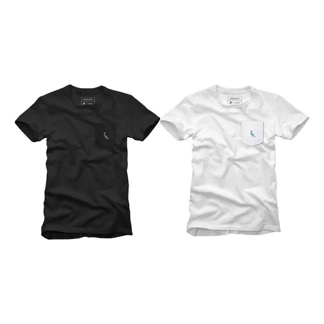 ✨ Kit 2 Camisetas Bolso Cb Pica-pau Xadrez Reserva