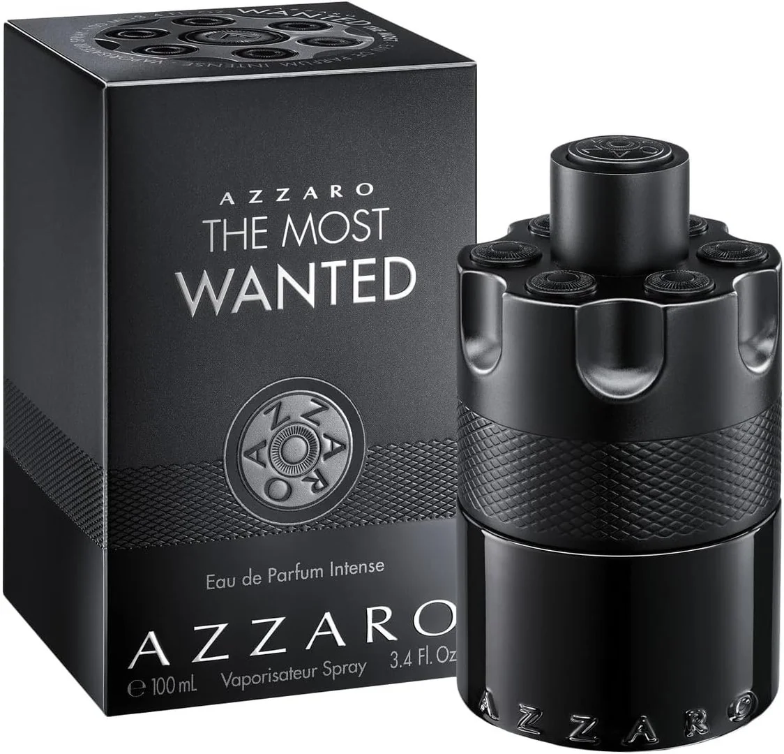 ✨ Azzaro, The Most Wanted Intense, Perfume Masculino, Fragrância Ambarada Amadeirada com Cardamomo e Toffee, Eau de Parfum com Longa Fixação, Ideal para...