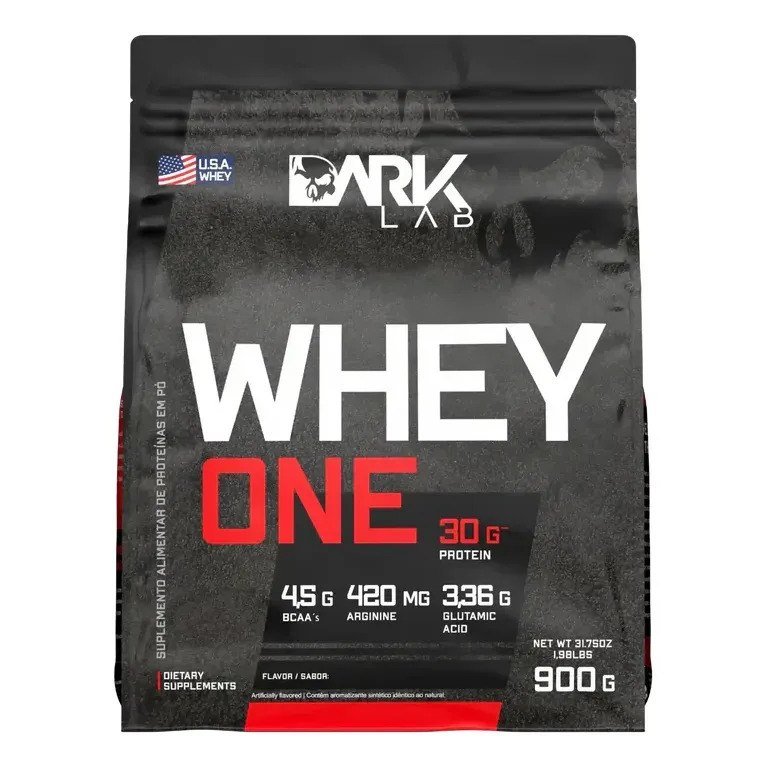 ✨ Whey One Baunilha Pro Com Bcaa E Aminoácidos 900g Dark Lab