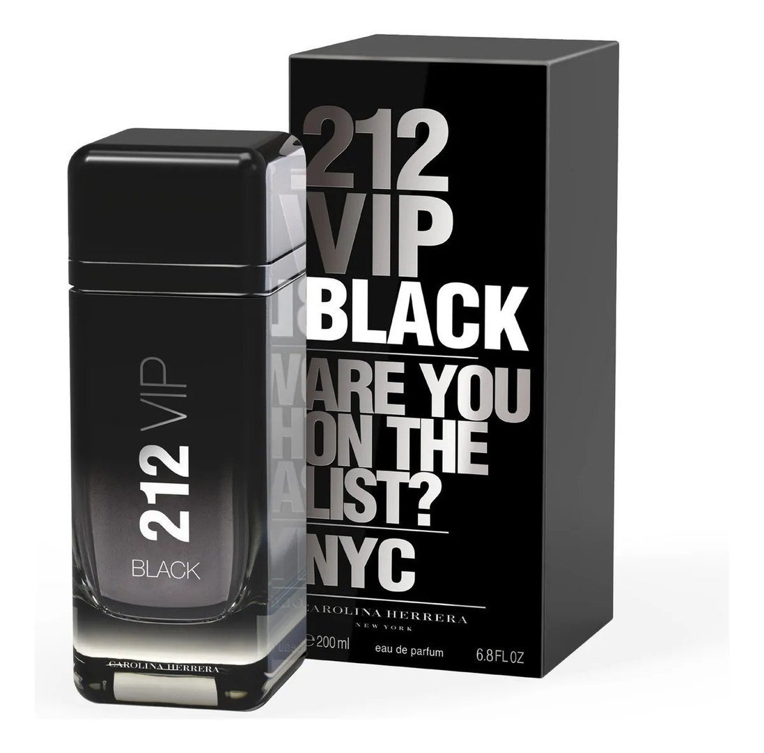 ✨ Perfume Carolina Herrera 212 VIP Black Eau de Parfum 200 ml masculino