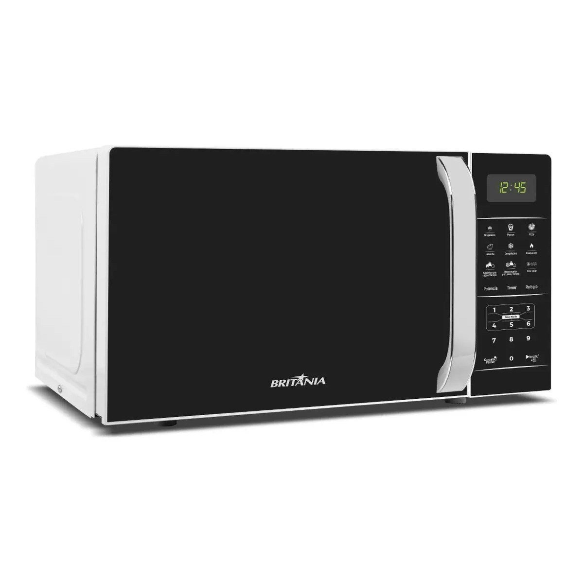✨ Micro-ondas Britânia Bmo23 De Preto 20l Branco