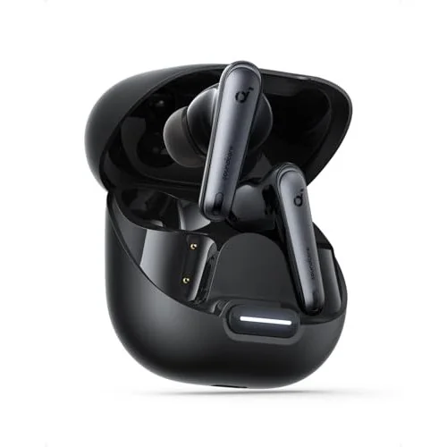 ✨ soundcore Liberty 4 NC da Anker, Fone de Ouvido Bluetooth Sem Fio, Redução de Ruído de 98,5%, Cancelamento Adaptativo para Ouvidos e Ambiente, Áudio H...