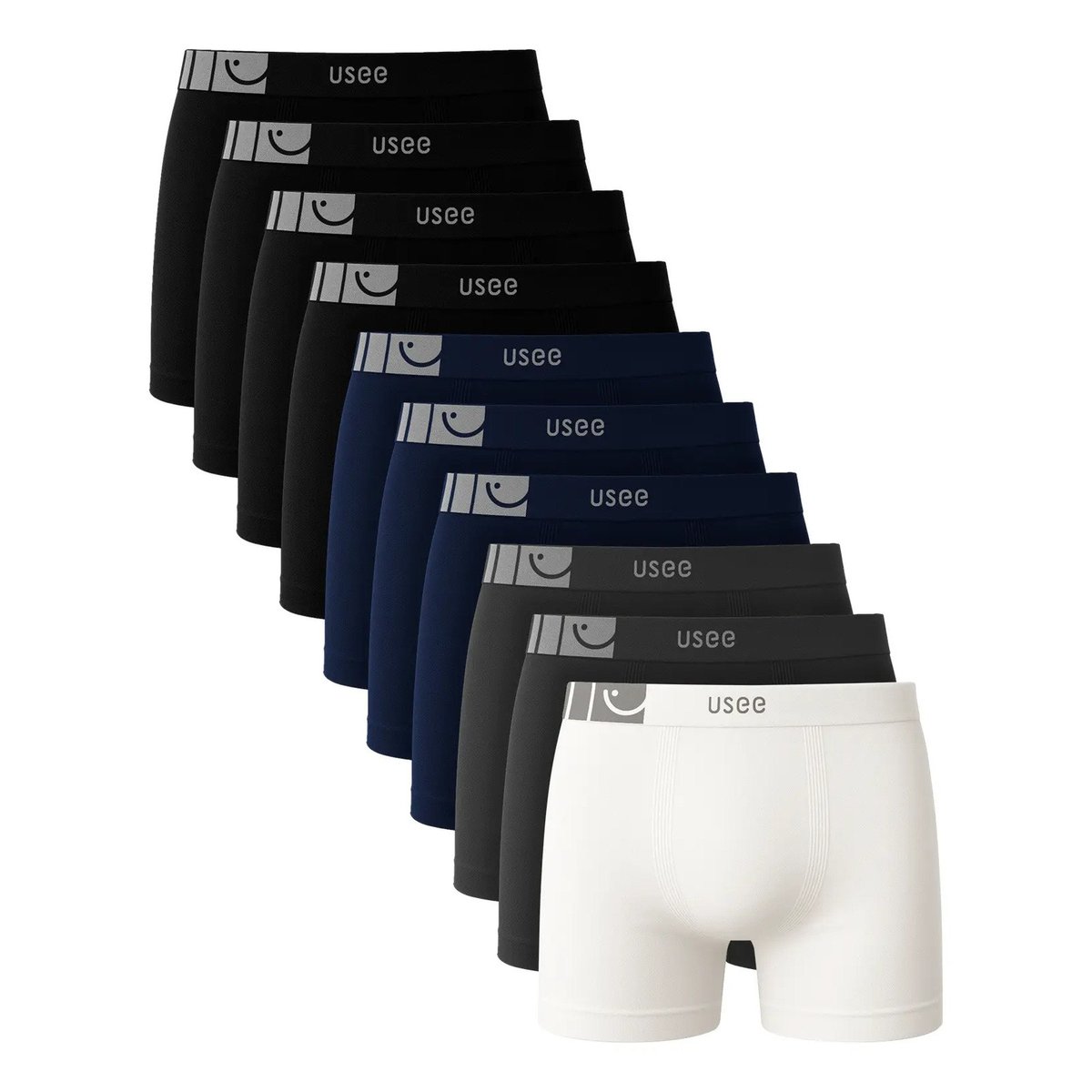 ✨ Kit Com 10 Cuecas Boxer Microfibra Adulto Usee Brasil