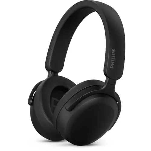 ✨ PHILIPS, Headphone Bluetooth, TAH2300BK/00, Com Microfone, Até 55 horas de bateria, Design Over-ear, Dobrável, Preto