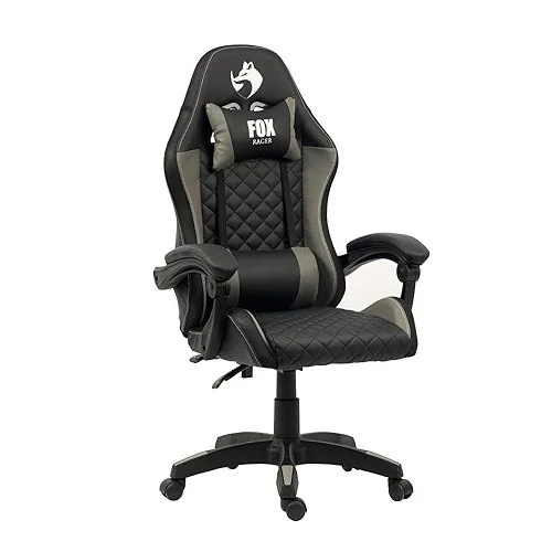 ✨ Cadeira Gamer Fox Racer Vulpes Cinza WZ-318