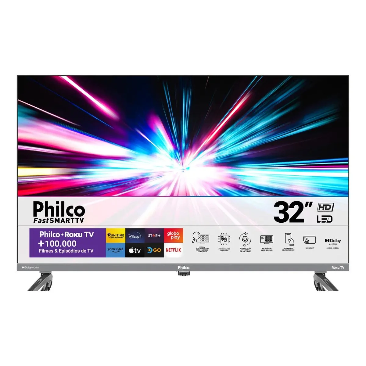 ✨ Smart Tv 32 Philco P32vik Roku Led Dolby Audio Hdr Wi-fi 110/220v