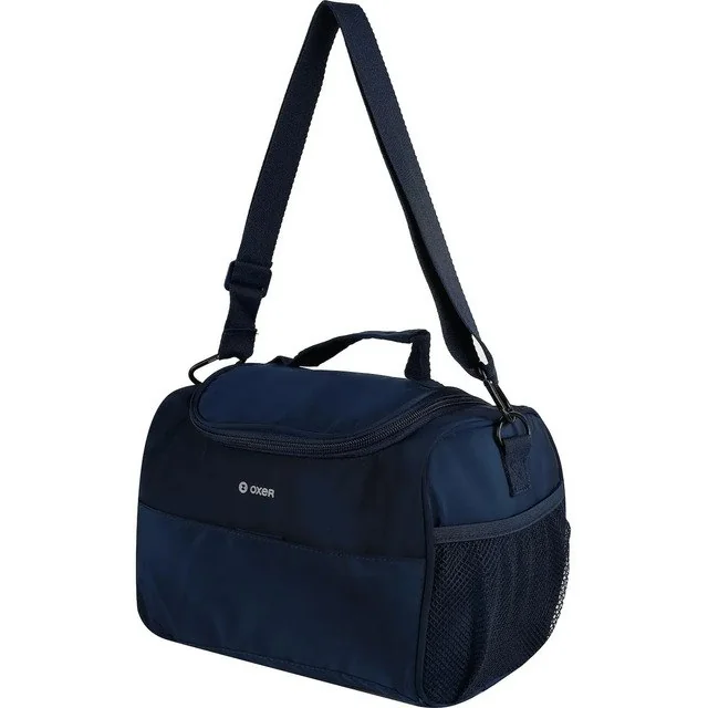 ✨ Lancheira Oxer Quadri Térmica Escolar Infantil Resistente Az Azul-escuro