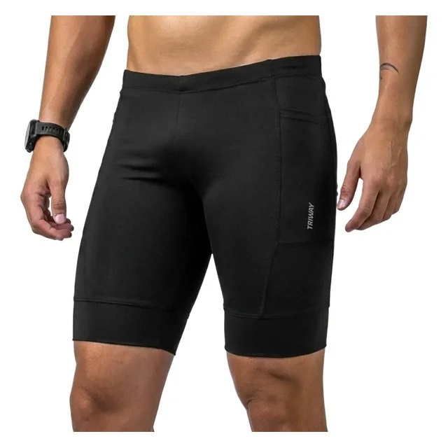 ✨ Bermuda De Corrida Masculina Compressão Bolsos Triway Sports