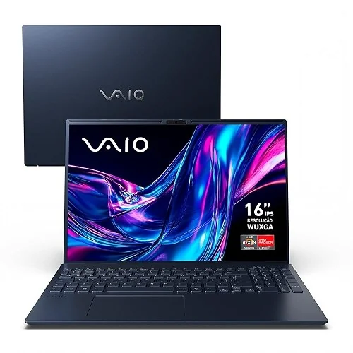 ✨ Notebook VAIO FE16 AMD® Ryzen 7-5825U Linux 32GB RAM 512GB SSD 16" IPS WUXGA Antirreflexo - Cinza Grafite