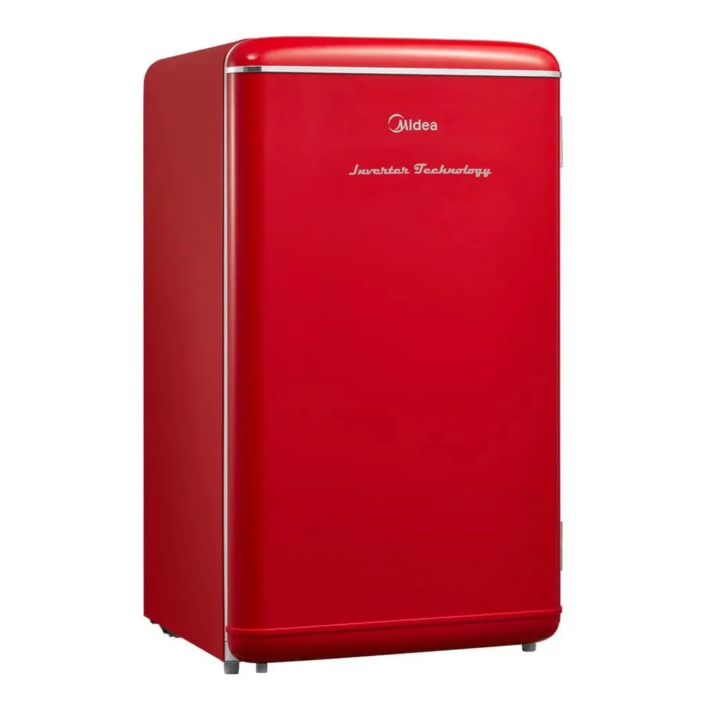 ✨ Frigobar Retrô Vermelho 93l Inverter Bivolt Midea Vermelho
