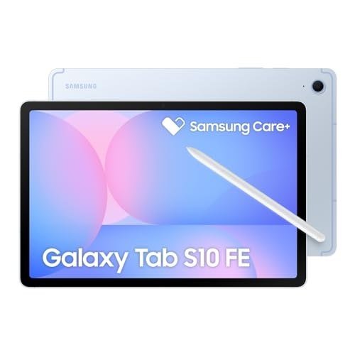 ✨ Tablet Samsung Galaxy Tab S10 FE, Azul, 10.9", Wifi, 128GB, 8GB RAM, Camera Traseira de 13MP, Câmera Frontal de 12MP Ultra Wide, Wifi 6, IP68, Android...