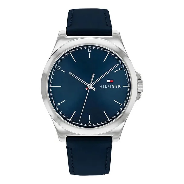 ✨ Relógio Tommy Hilfiger Norris Masculino Couro Azul - 1710666