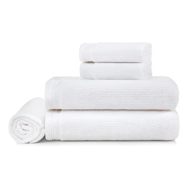 ✨ Jogo Banhão Imperial Karsten 5 Peças Gigante 100% Algodão Branco Lisa Liso