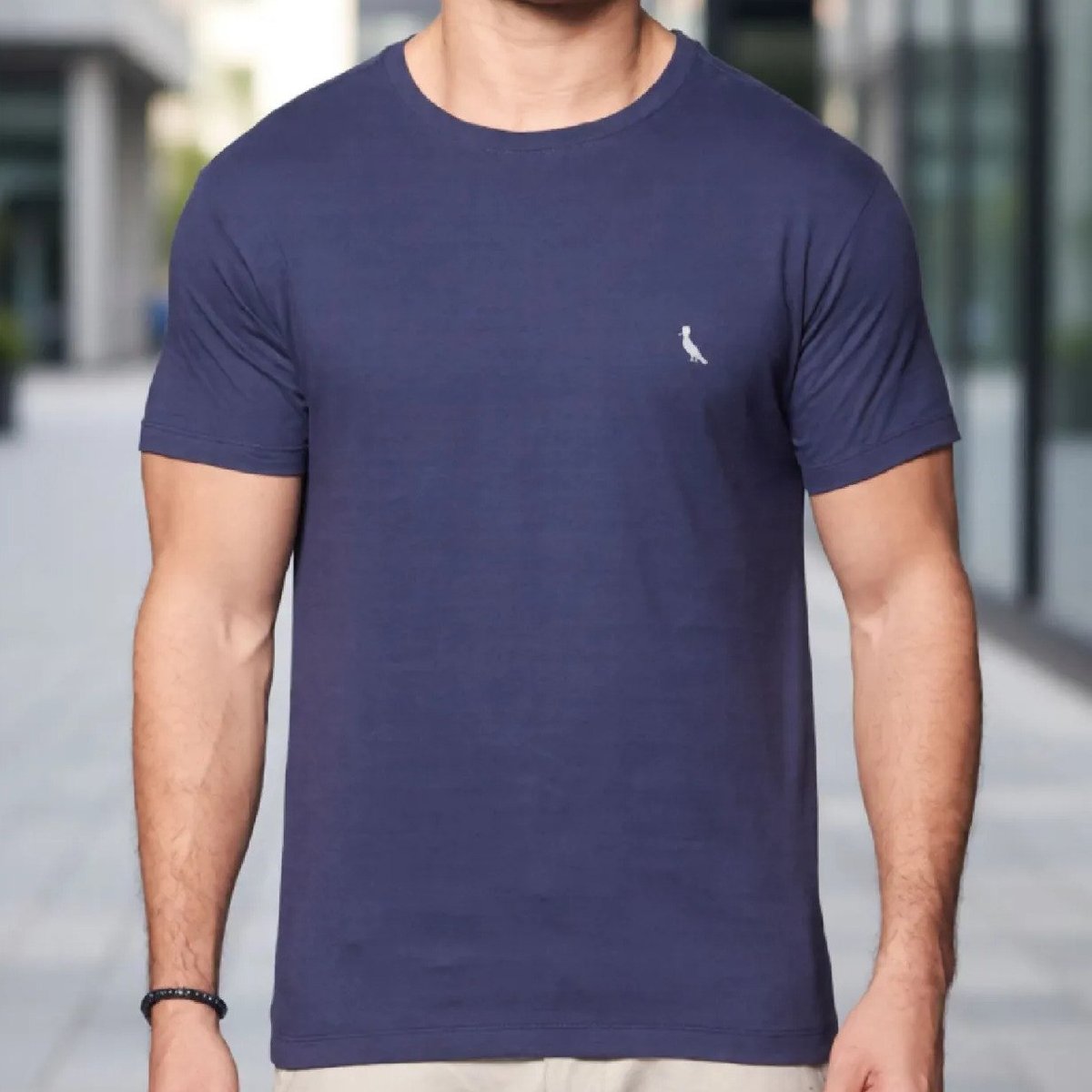 ✨ Camiseta Regular Essence Reserva Masculina Marinho T-shirt Lisa G Liso