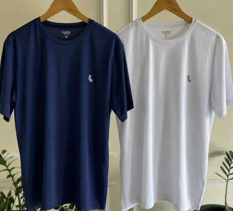✨Kit 2 Camiseta Dry Fit Masculina Lupo Básica Academia