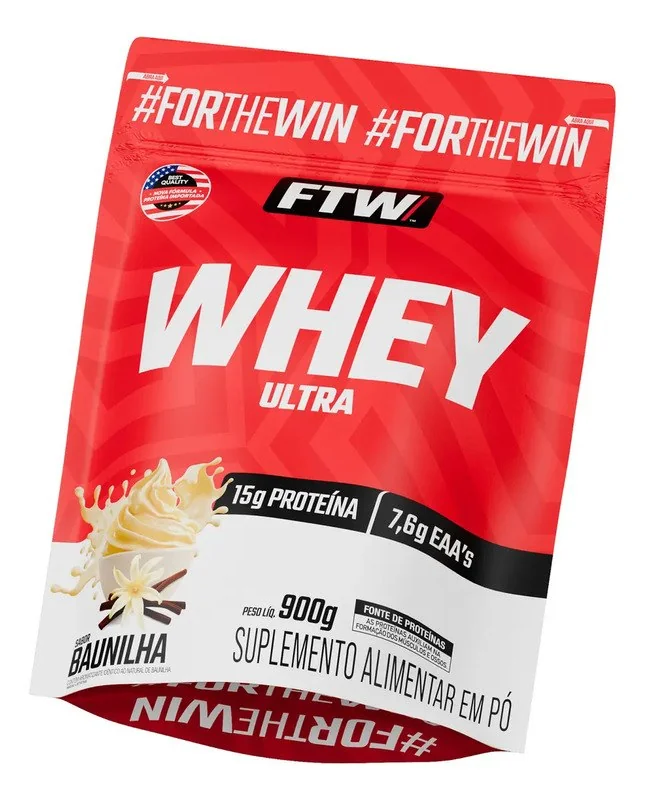 ✨ Whey Protein Ultra Refil 900g Sabor Baunilha - FTW