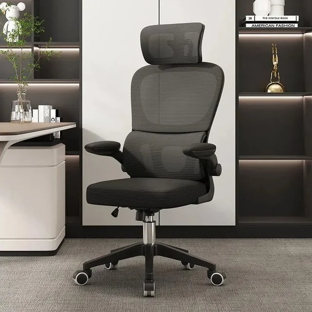 ✨ Cadeira Escritório Ergonômica Giratória Com Apoio Lombar Da Python Fly Preto Malha