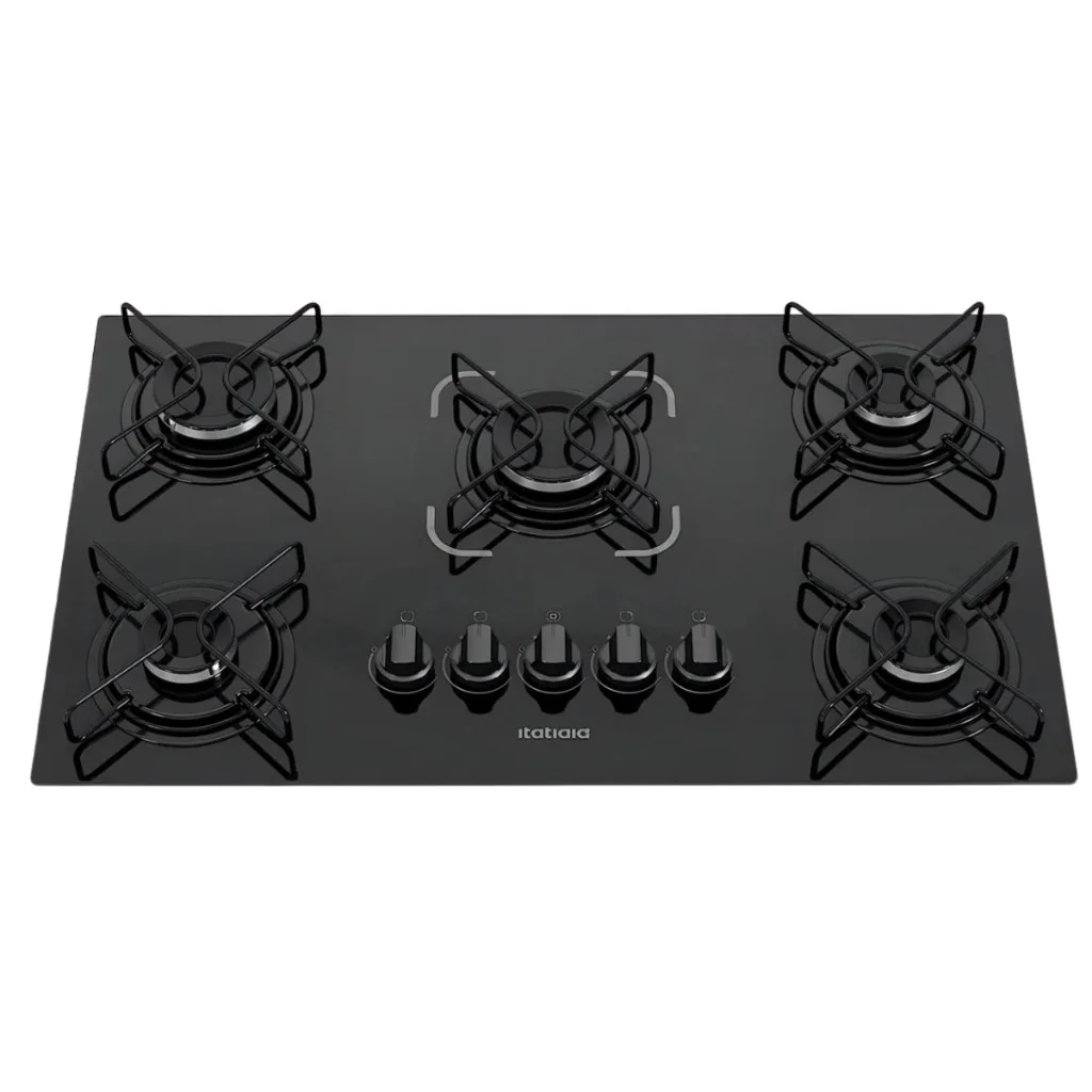 ✨Cooktop Itatiaia Essencial Completo 5 Queimadores Preto 127/220V