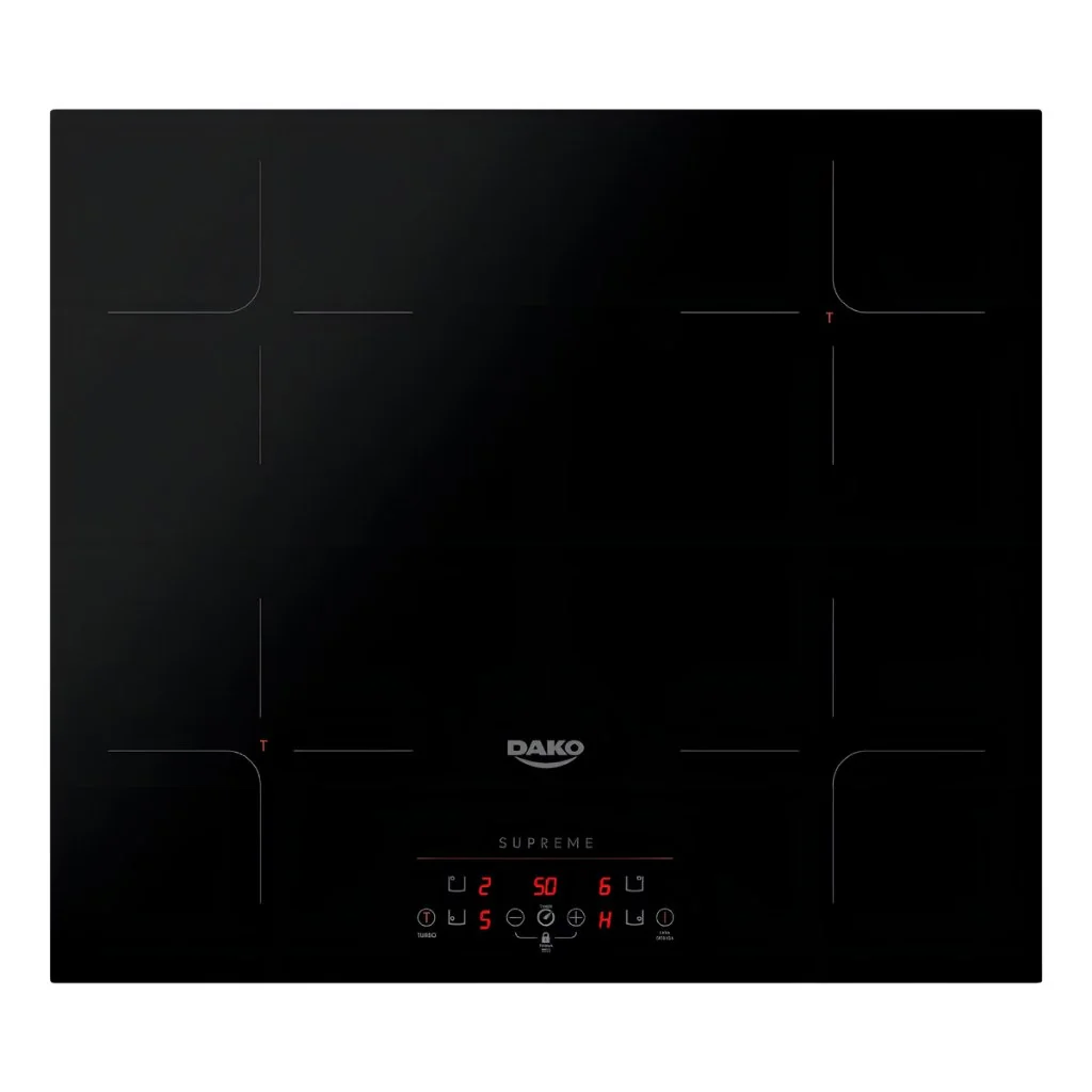 ✨Cooktop De Indução 4 Bocas Dako Supreme Preto 220v