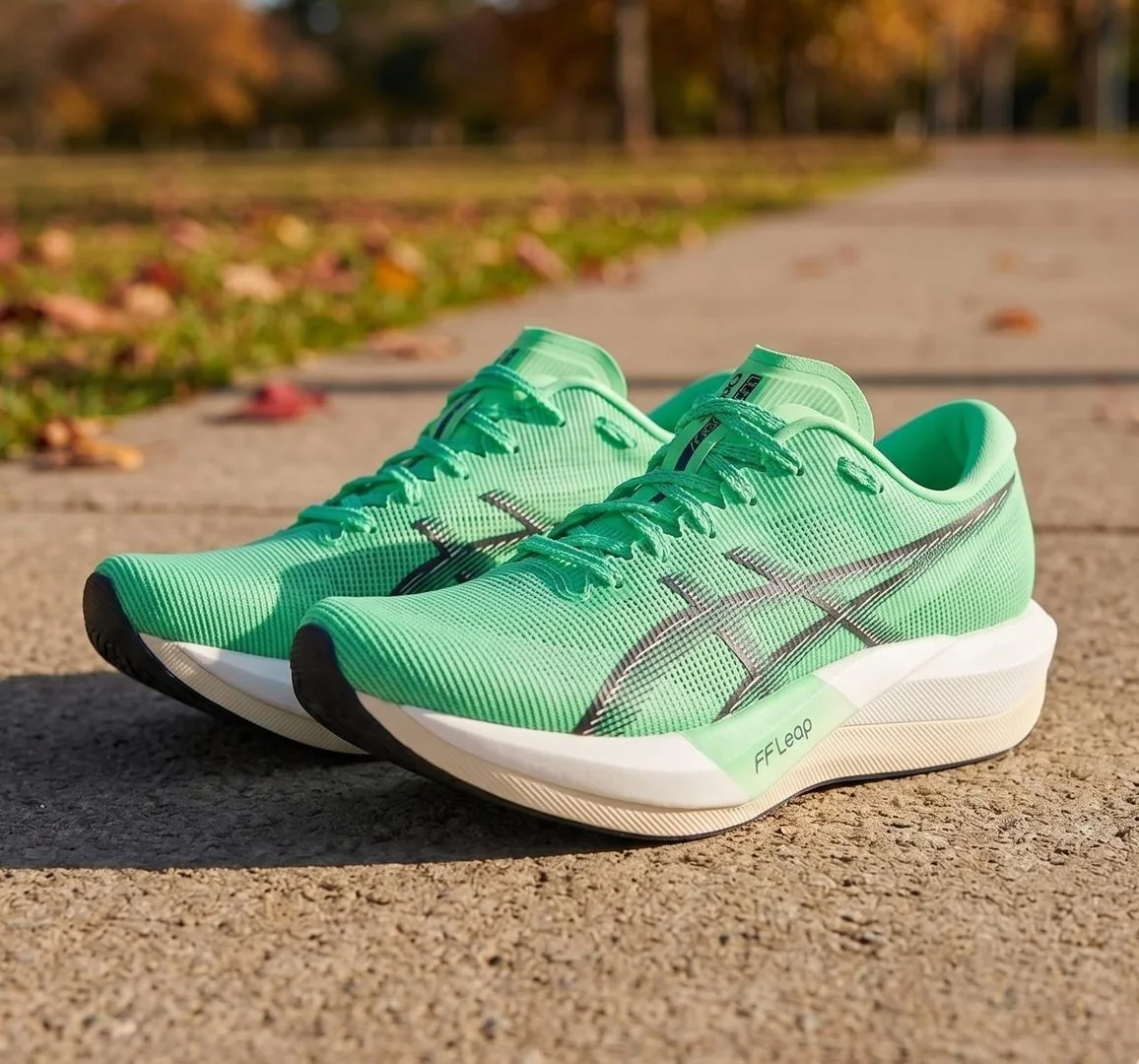✨tenis asics magic speed 5 verde+cinza