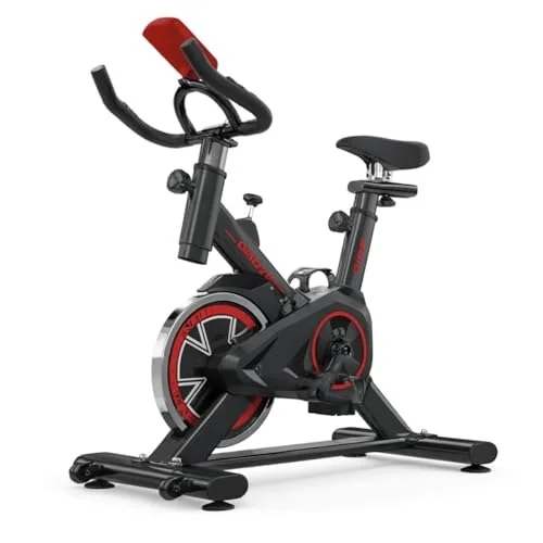 ✨ Bicicleta Ergométrica Bike Spinning Fitness Sport Cardio E Emagrecimento Exercício Em Casa Inércia 8kg Preta Silenciosa Premium Semi Profissional Ajus...