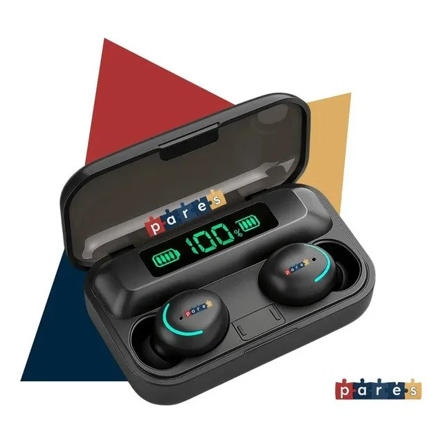 ✨ Fone De Ouvido Sem Fio Bluetooth F9-5 Pares Som Imersivo Powerbank Moderno Bateria Longa Duração Academia Compativel Com Todos Celulares
