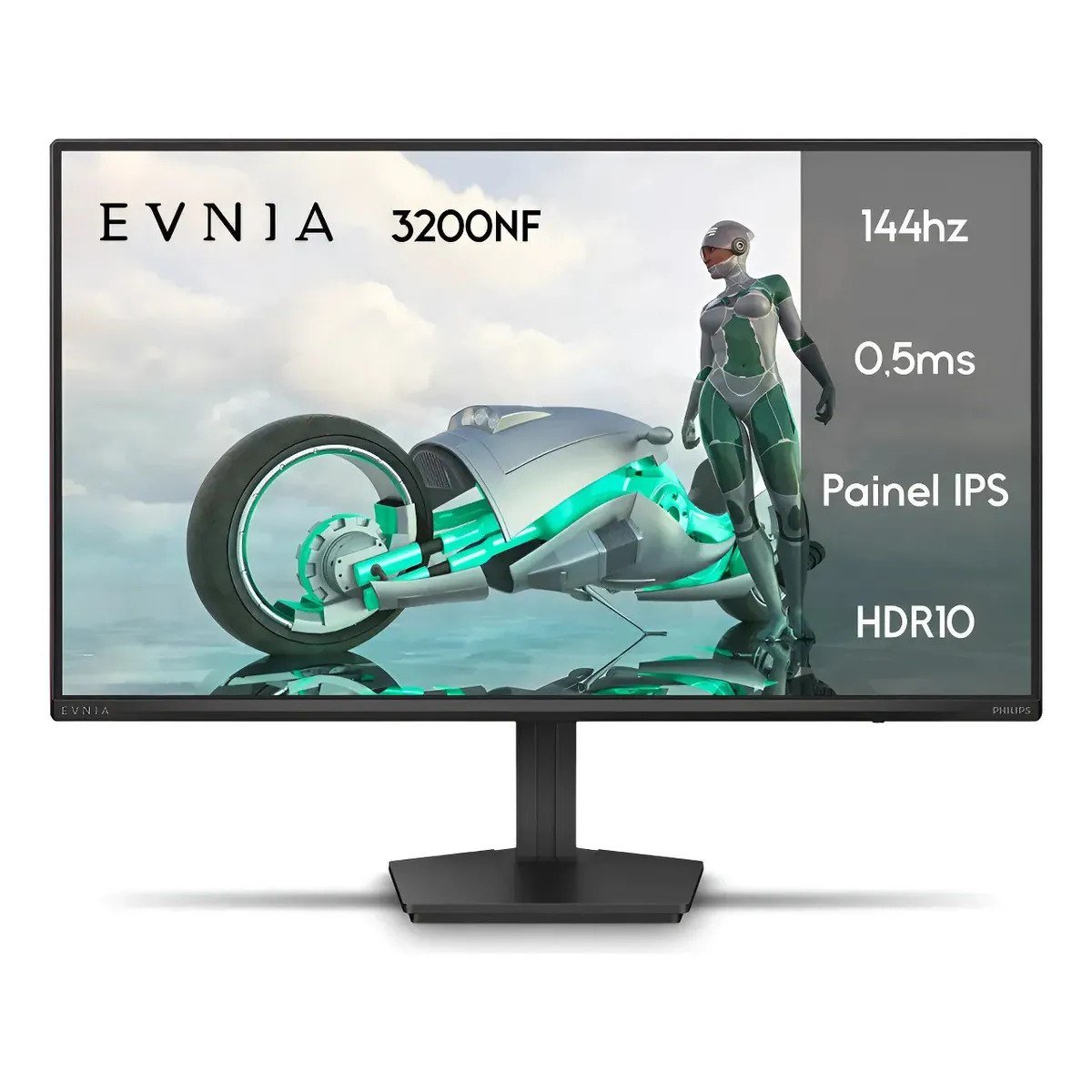 ✨ Monitor Gamer Phillips 24 Evnia Ips 144hz 0.5ms Wide Fullhd Preto 127/220v