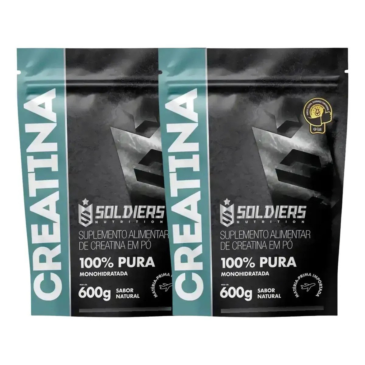 ✨ Creatina Soldiers Nutrition em pó Sem sabor x 1.2kg 2 un