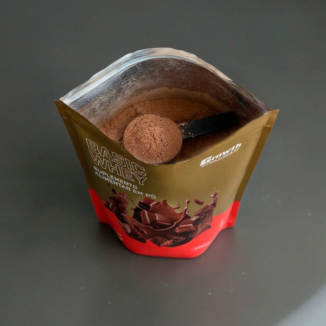 ✨ Basic Whey 1kg Growth Supplements - Chocolate