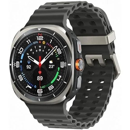 ✨ Samsung Galaxy Watch Ultra 2025 Smartwatch 47mm LTE, Galaxy AI, Titânio Aeroespacial, Titânio Prata
