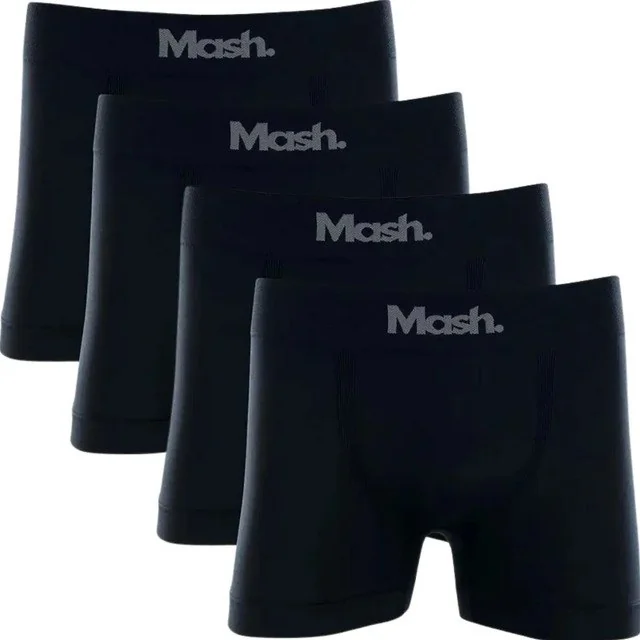 ✨Kit Com 4 Cuecas Boxer Microfibra Mash Box Sem Costura