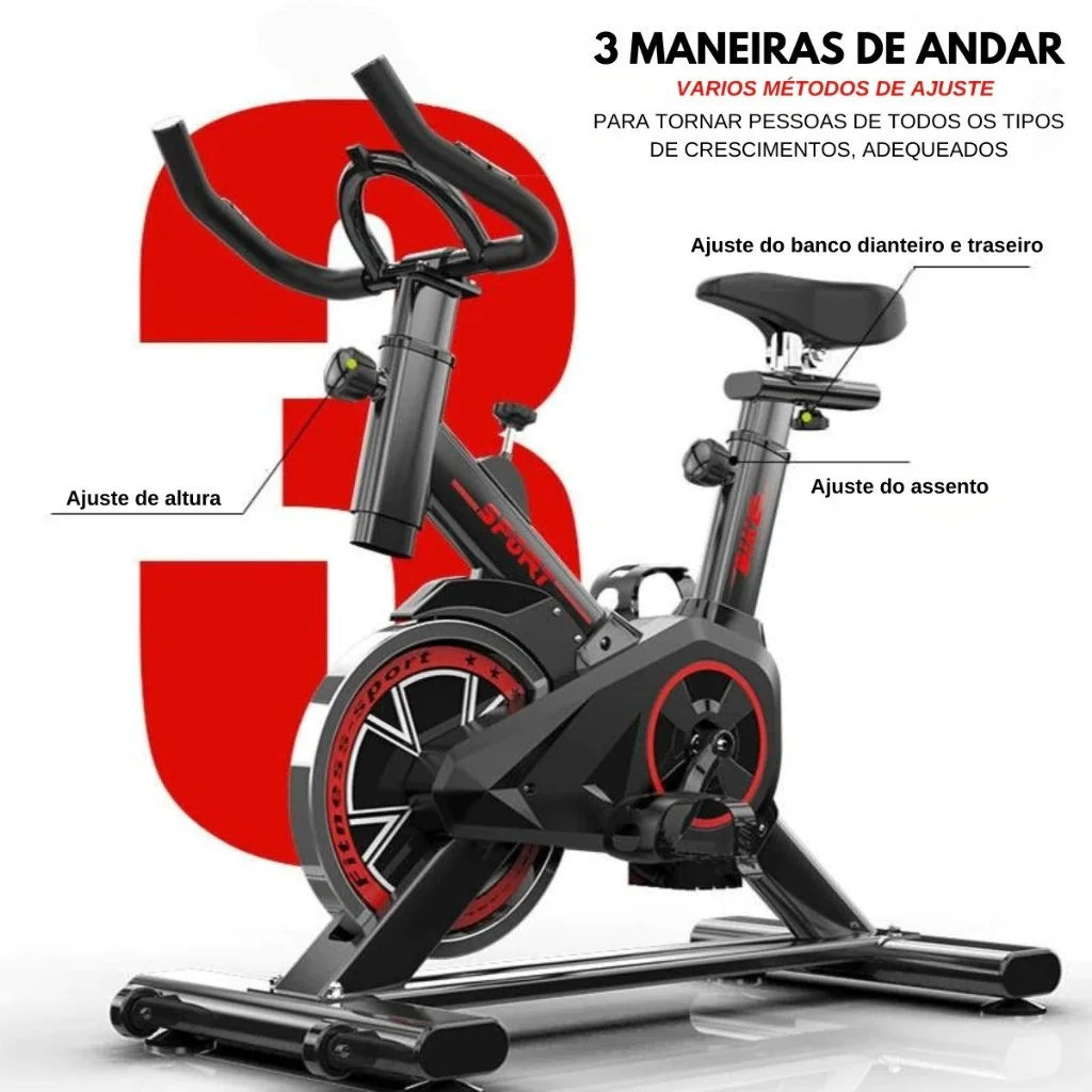 ✨Bicicleta Bike Ergometrica Spinning Academia Fitness Profissional 120kg